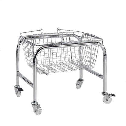 Mesa de extremo lateral móvil en metal con ruedas 4 patas mesa de base base