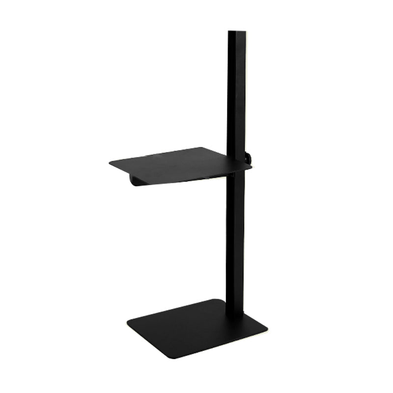 Modern Adjustict Side End Table in Metal C Side Accent Side Table Black 1 Clearhalo 'Coffee & Accent Tables' 'End & Side Tables' 'end_side_tables' 'furn' 'furn_end_side_tables' 'Furniture' 'Living Room Furniture' 7633807