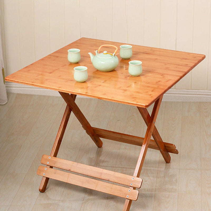 Modern Folding Dining Table Wood Tabletop for Living Room in Brown Clearhalo 'Dining Tables & Seating' 'Dining Tables' 'dining_table' 'furn' 'furn_dining_table' 'Furniture' 'Kitchen & Dining Furniture' 7635684