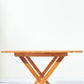Modern Folding Dining Table Wood Tabletop for Living Room in Brown Clearhalo 'Dining Tables & Seating' 'Dining Tables' 'dining_table' 'furn' 'furn_dining_table' 'Furniture' 'Kitchen & Dining Furniture' 7635690