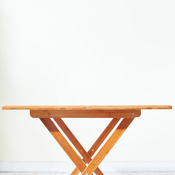 Modern Folding Dining Table Wood Tabletop for Living Room in Brown Clearhalo 'Dining Tables & Seating' 'Dining Tables' 'dining_table' 'furn' 'furn_dining_table' 'Furniture' 'Kitchen & Dining Furniture' 7635690
