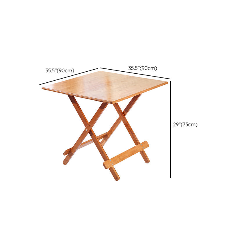 Modern Folding Dining Table Wood Tabletop for Living Room in Brown Clearhalo 'Dining Tables & Seating' 'Dining Tables' 'dining_table' 'furn' 'furn_dining_table' 'Furniture' 'Kitchen & Dining Furniture' 7635697