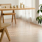 Modern Solid Wood Dining Table Natural Oak Rectangular Top with Double Pedestal Clearhalo 'Dining Tables & Seating' 'Dining Tables' 'dining_table' 'furn' 'furn_dining_table' 'Furniture' 'Kitchen & Dining Furniture' 7635732