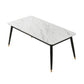 Modern Stone Rectangular Dining Table for Restaurant and Bar Clearhalo 'Dining Tables & Seating' 'Dining Tables' 'dining_table' 'furn' 'furn_dining_table' 'Furniture' 'Kitchen & Dining Furniture' 7635761