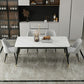 Modern Stone Rectangular Dining Table for Restaurant and Bar Clearhalo 'Dining Tables & Seating' 'Dining Tables' 'dining_table' 'furn' 'furn_dining_table' 'Furniture' 'Kitchen & Dining Furniture' 7635766