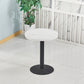 Wooden Dining Room Table for 2 Person with Metal Pedestal Base Round White 23.6"L x 23.6"W x 29.5"H Clearhalo 'Dining Tables & Seating' 'Dining Tables' 'dining_table' 'furn' 'furn_dining_table' 'Furniture' 'Kitchen & Dining Furniture' 7635775