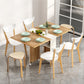 Modern Folding Dining Table Rectangle Wooden Tabletop with Storage Clearhalo 'Dining Tables & Seating' 'Dining Tables' 'dining_table' 'furn' 'furn_dining_table' 'Furniture' 'Kitchen & Dining Furniture' 7635841