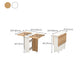 Modern Folding Dining Table Rectangle Wooden Tabletop with Storage Clearhalo 'Dining Tables & Seating' 'Dining Tables' 'dining_table' 'furn' 'furn_dining_table' 'Furniture' 'Kitchen & Dining Furniture' 7635842