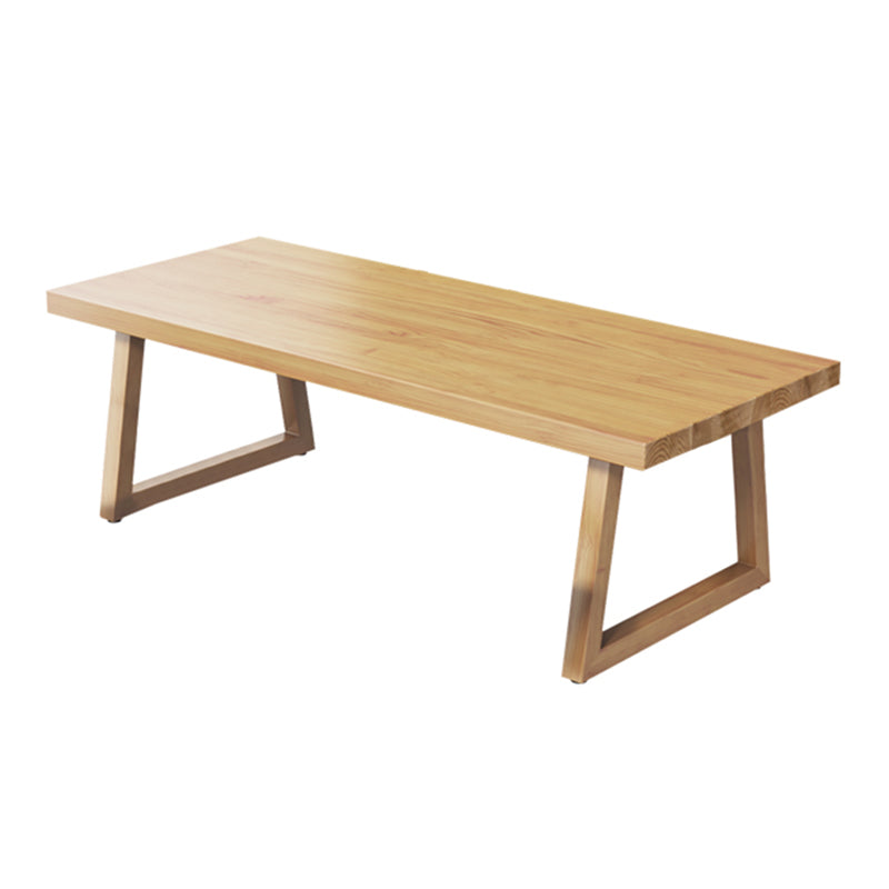 Moderne massief houten rechthoekige eettafel voor eetkamer en eetbar