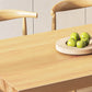 Moderne massief houten rechthoekige eettafel voor eetkamer en eetbar