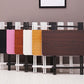 Modern Folding Wood Top Dining Table with Metal Leg for Living Room Clearhalo 'Dining Tables & Seating' 'Dining Tables' 'dining_table' 'furn' 'furn_dining_table' 'Furniture' 'Kitchen & Dining Furniture' 7635894