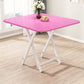 Modern Folding Wood Top Dining Table with Metal Leg for Living Room Pink Without Chairs Clearhalo 'Dining Tables & Seating' 'Dining Tables' 'dining_table' 'furn' 'furn_dining_table' 'Furniture' 'Kitchen & Dining Furniture' 7635902