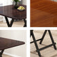 Modern Folding Wood Top Dining Table with Metal Leg for Living Room Clearhalo 'Dining Tables & Seating' 'Dining Tables' 'dining_table' 'furn' 'furn_dining_table' 'Furniture' 'Kitchen & Dining Furniture' 7635911