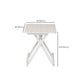 Modern Folding Wood Top Dining Table with Metal Leg for Living Room Clearhalo 'Dining Tables & Seating' 'Dining Tables' 'dining_table' 'furn' 'furn_dining_table' 'Furniture' 'Kitchen & Dining Furniture' 7635917