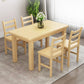 Contemporary Solid Wood Rectangular Dining Table with 4 Legs Clearhalo 'Dining Tables & Seating' 'Dining Tables' 'dining_table' 'furn' 'furn_dining_table' 'Furniture' 'Kitchen & Dining Furniture' 7635937