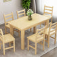 Contemporary Solid Wood Rectangular Dining Table with 4 Legs Clearhalo 'Dining Tables & Seating' 'Dining Tables' 'dining_table' 'furn' 'furn_dining_table' 'Furniture' 'Kitchen & Dining Furniture' 7635939