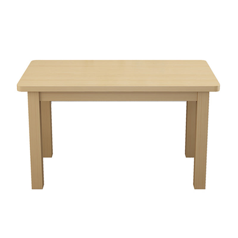 Contemporary Solid Wood Rectangular Dining Table with 4 Legs Without Chairs Clearhalo 'Dining Tables & Seating' 'Dining Tables' 'dining_table' 'furn' 'furn_dining_table' 'Furniture' 'Kitchen & Dining Furniture' 7635941