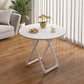 Table à manger pliante moderne, plateau en bois avec base en métal pour la maison