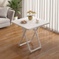 Table à manger pliante moderne, plateau en bois avec base en métal pour la maison