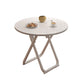 Table à manger pliante moderne, plateau en bois avec base en métal pour la maison
