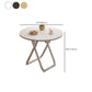 Table à manger pliante moderne, plateau en bois avec base en métal pour la maison