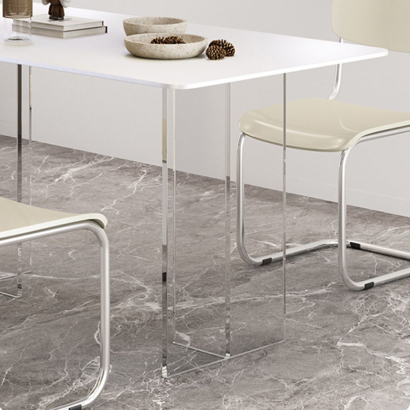 1/2/5/7 piezas Modern sintered Stone Top Cining Base acrílico Juego para el hogar