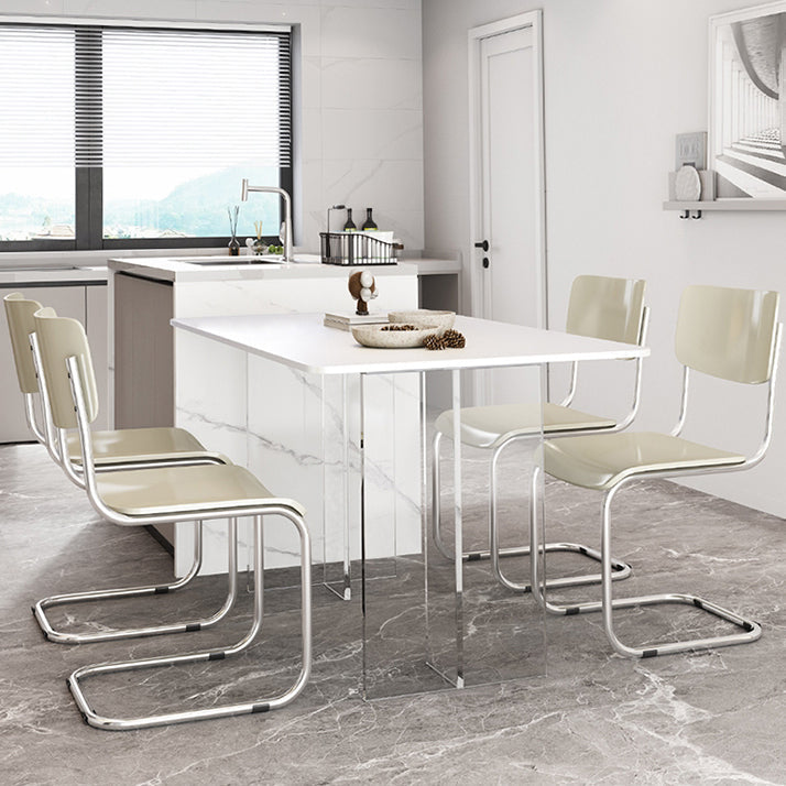 1/2/5/7 piezas Modern sintered Stone Top Cining Base acrílico Juego para el hogar