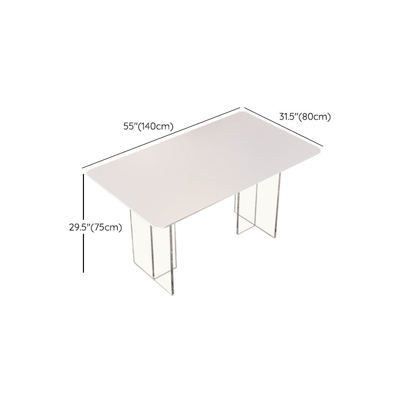 1/2/5/7 piezas Modern sintered Stone Top Cining Base acrílico Juego para el hogar