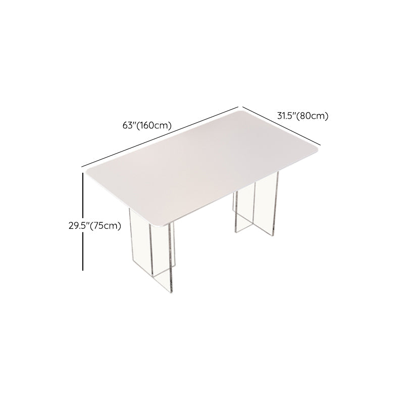1/2/5/7 piezas Modern sintered Stone Top Cining Base acrílico Juego para el hogar