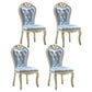 Indoor Dining Arm Chair Wood Frame Upholstered Dining Chair for Dining Room Sky Blue 4 Piece Set Clearhalo 'Dining Chairs' 'Dining Tables & Seating' 'dining_chair' 'furn' 'furn_dining_chair' 'Furniture' 'Kitchen & Dining Furniture' 7636074