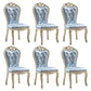 Indoor Dining Arm Chair Wood Frame Upholstered Dining Chair for Dining Room Sky Blue 6 Piece Set Clearhalo 'Dining Chairs' 'Dining Tables & Seating' 'dining_chair' 'furn' 'furn_dining_chair' 'Furniture' 'Kitchen & Dining Furniture' 7636076