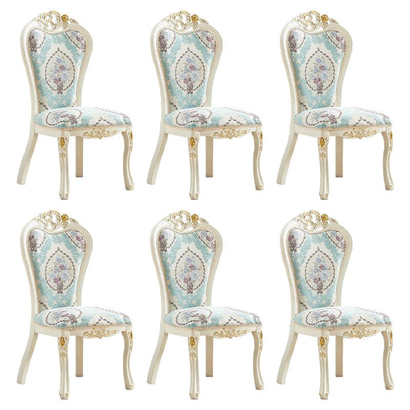 Indoor Dining Arm Chair Wood Frame Upholstered Dining Chair for Dining Room Light Green 6 Piece Set Clearhalo 'Dining Chairs' 'Dining Tables & Seating' 'dining_chair' 'furn' 'furn_dining_chair' 'Furniture' 'Kitchen & Dining Furniture' 7636087