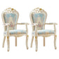 Indoor Dining Arm Chair Wood Frame Upholstered Dining Chair for Dining Room Blue-White 2 Piece Set Clearhalo 'Dining Chairs' 'Dining Tables & Seating' 'dining_chair' 'furn' 'furn_dining_chair' 'Furniture' 'Kitchen & Dining Furniture' 7636089