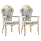 Indoor Dining Arm Chair Wood Frame Upholstered Dining Chair for Dining Room Bright Blue 2 Piece Set Clearhalo 'Dining Chairs' 'Dining Tables & Seating' 'dining_chair' 'furn' 'furn_dining_chair' 'Furniture' 'Kitchen & Dining Furniture' 7636105