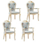 Indoor Dining Arm Chair Wood Frame Upholstered Dining Chair for Dining Room Bright Blue 4 Piece Set Clearhalo 'Dining Chairs' 'Dining Tables & Seating' 'dining_chair' 'furn' 'furn_dining_chair' 'Furniture' 'Kitchen & Dining Furniture' 7636115