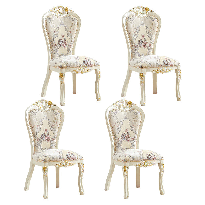 Indoor Dining Arm Chair Wood Frame Upholstered Dining Chair for Dining Room Mauve 4 Piece Set Clearhalo 'Dining Chairs' 'Dining Tables & Seating' 'dining_chair' 'furn' 'furn_dining_chair' 'Furniture' 'Kitchen & Dining Furniture' 7636118