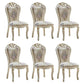 Indoor Dining Arm Chair Wood Frame Upholstered Dining Chair for Dining Room Milky White 6 Piece Set Clearhalo 'Dining Chairs' 'Dining Tables & Seating' 'dining_chair' 'furn' 'furn_dining_chair' 'Furniture' 'Kitchen & Dining Furniture' 7636123