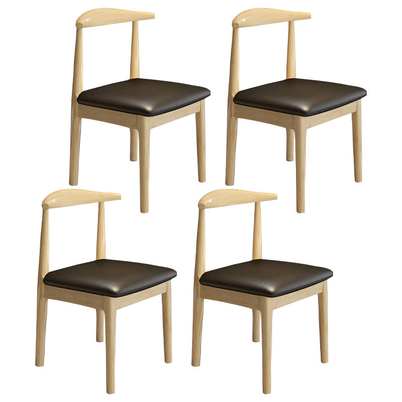 Chaise de style moderne en bois ouvert à l'arrière pour salle à manger pour salle à manger