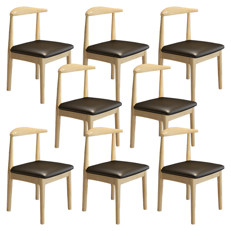 Chaise de style moderne en bois ouvert à l'arrière pour salle à manger pour salle à manger