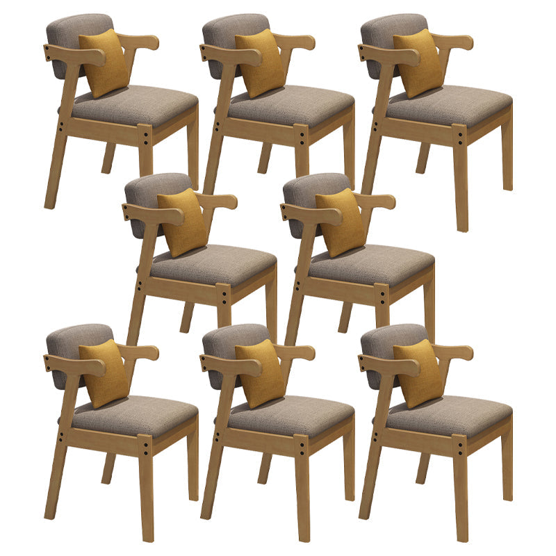 Chaise de style moderne en bois ouvert à l'arrière pour salle à manger pour salle à manger