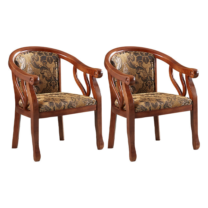 Traditioneller Essarmstuhl Holzrahmen Polsterarm Armstuhl