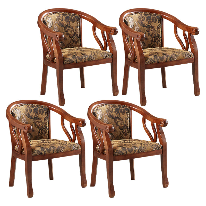 Traditioneller Essarmstuhl Holzrahmen Polsterarm Armstuhl