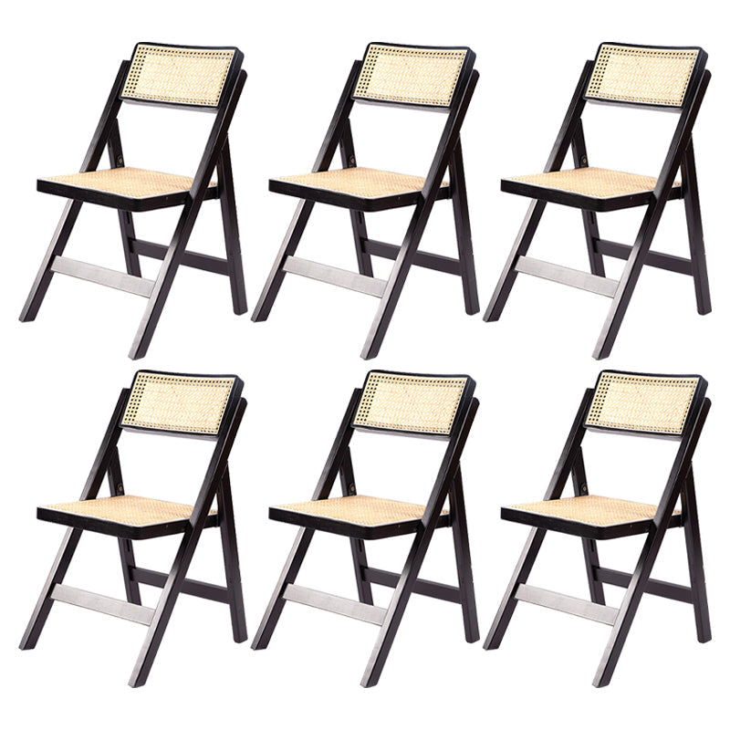 Moderne stijl vouwen eetstoel houten open achterkant stoel voor woonkamer