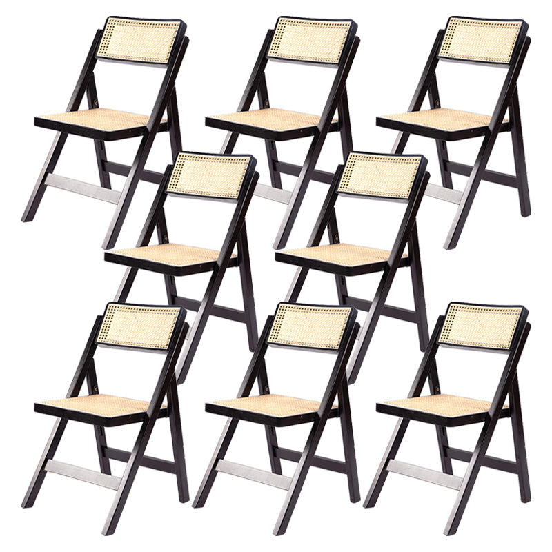 Moderne stijl vouwen eetstoel houten open achterkant stoel voor woonkamer