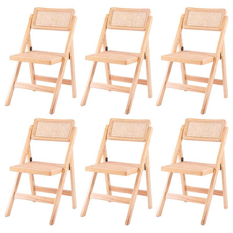 Moderne stijl vouwen eetstoel houten open achterkant stoel voor woonkamer