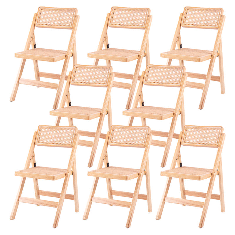 Moderne stijl vouwen eetstoel houten open achterkant stoel voor woonkamer