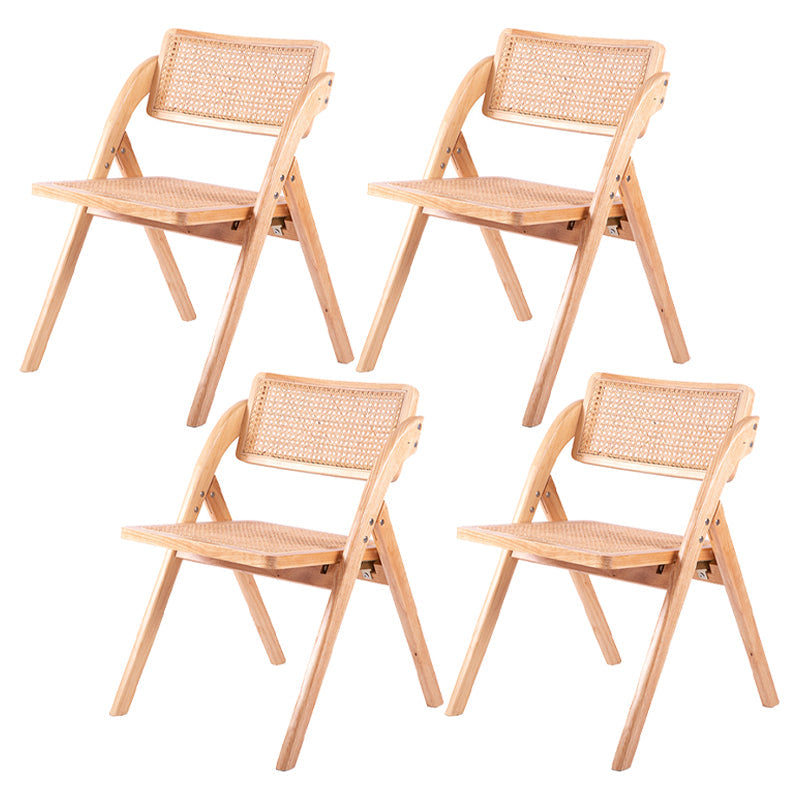 Moderne stijl vouwen eetstoel houten open achterkant stoel voor woonkamer