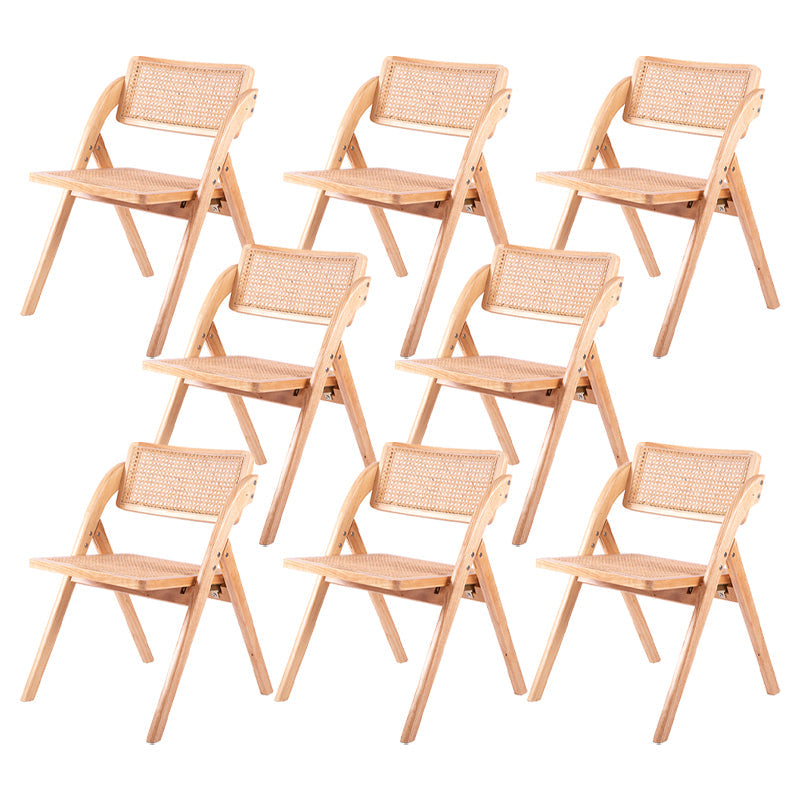 Moderne stijl vouwen eetstoel houten open achterkant stoel voor woonkamer