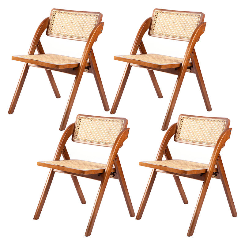 Moderne stijl vouwen eetstoel houten open achterkant stoel voor woonkamer