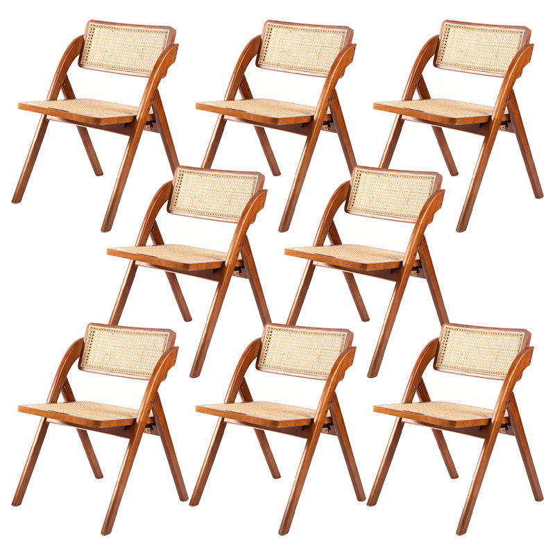 Moderne stijl vouwen eetstoel houten open achterkant stoel voor woonkamer